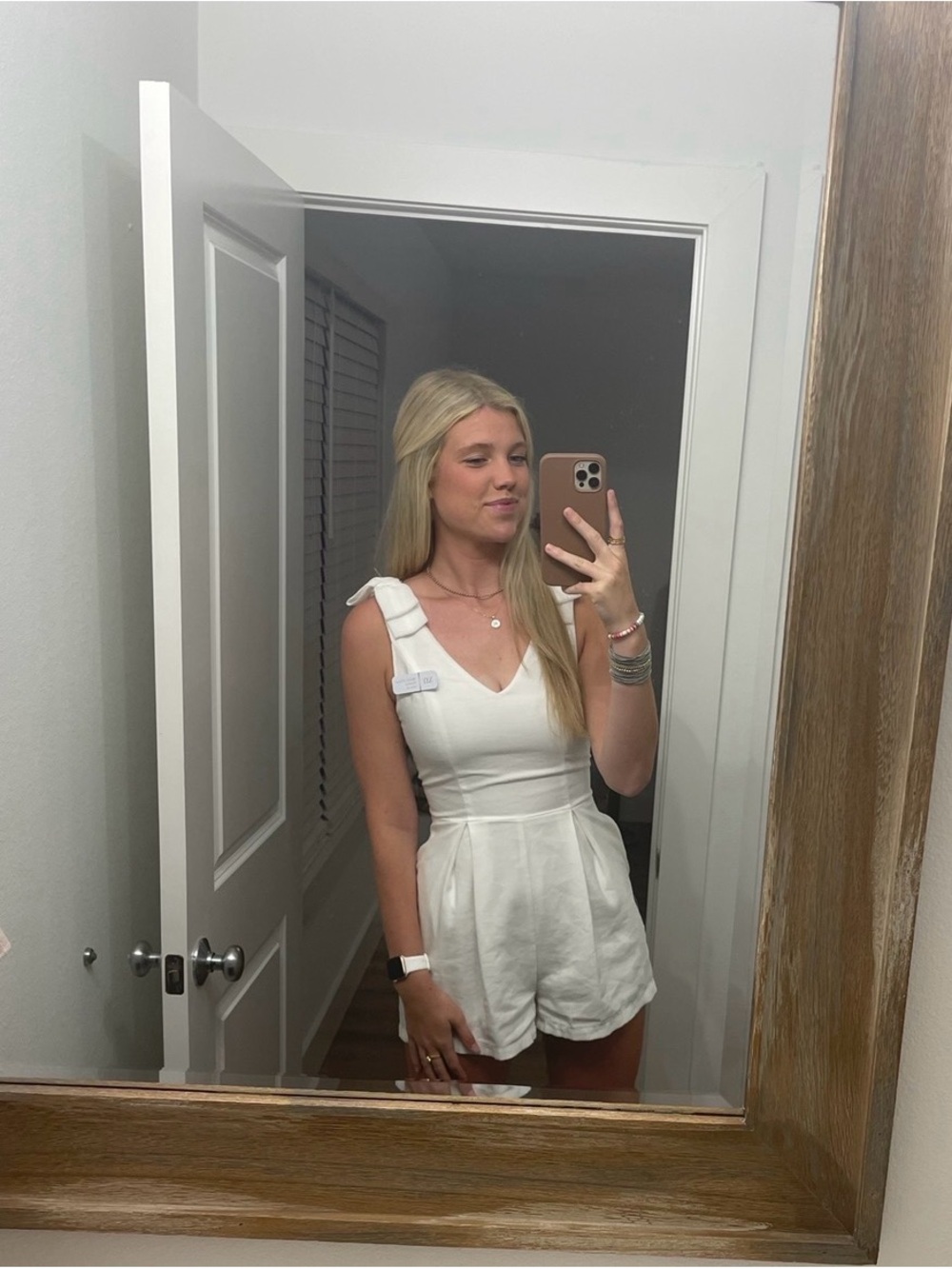 White Sleeveless Ribbed Knit Romper